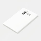 女性フィットネス個人研修ミニマル主義者 ポストイット (アングル)