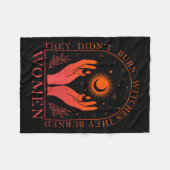 女性フェミニスを焼いた魔女は焼かなかった フリースブランケット (正面(横))