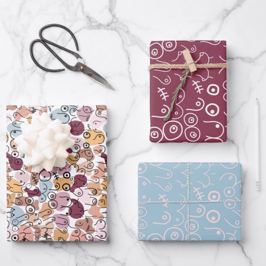 女性フェミニストの包装紙シート ラッピングペーパーシート (正面)