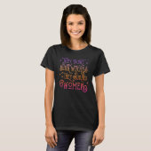 女性フェミニストを焼いた魔女は焼かなかった Tシャツ (正面フル)