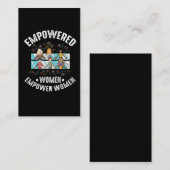 女性フェミニストフェミニズムの力感動的を与える 名刺 (正面/裏面)