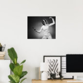 女性フェンシング ポスター (ホームオフィス)