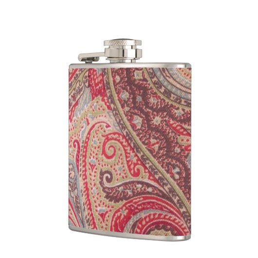 女性フラスコのためのヴィンテージのペイズリーのプリント フラスク (左)