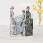 女性フランスの用グリーティングカード カード (黄色い花)