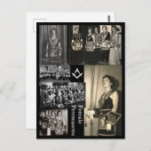 女性フリーメーソン ポストカード (正面/裏面)