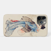 女性フルレングスポートレートby葛飾北斎 Case-Mate iPhoneケース (裏面(横))