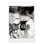 女性フロリダRte.1道路標識ヴィンテージ葉書 マグネット (縦)