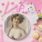 女性フローラヴィンテージヘア紙プレート ペーパープレート (パーティー)