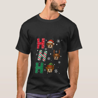 女性フーディー・フーディー・ブルドッグ・ドッグ・ラバー・マッチング・クリスマス Tシャツ