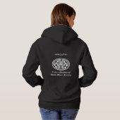 女性フード付きのHecateのスエットシャツ パーカ (裏面フル)