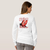 女性フード付きスウェットシャツ3 (正面図) Tシャツ (裏面フル)