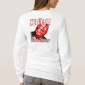 女性フード付きスウェットシャツ3 (正面図) Tシャツ (裏面)