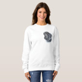 女性フード付きスウェットシャツ スウェットシャツ (正面フル)