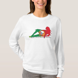 女性フード付ポルトガルはこうすればを生まれます Tシャツ
