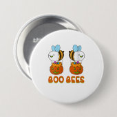 女性ブビーズトリックまたは可愛いハニーコを治療 缶バッジ (正面&裏面)
