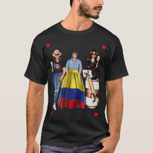 女性プエルトリカ生まれコバロビア血 Tシャツ