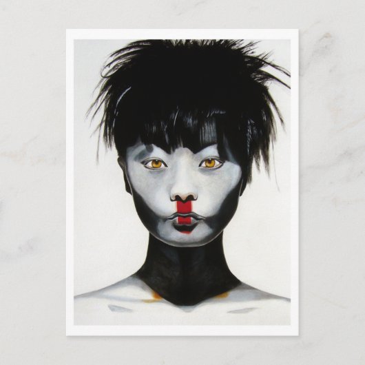 女性プラグ遊アンド ポストカード (正面)