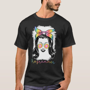 女性プログラマー服 コーダー ソフトウェアエンジニア Tシャツ