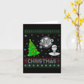 女性プロデューサーのクリスマスツリー照明醜いクリスマス カード (黄色い花)