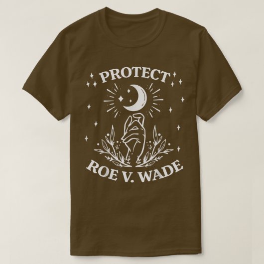 女性プロ生殖保護権1973Roe V Tシャツ (デザイン正面)