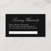 女性ヘアと美しい |アポイントメント 予約カード (裏面)