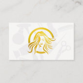 女性ヘアと美しい |アポイントメント 予約カード (正面)