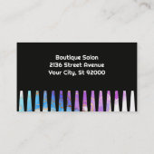 女性ヘアロゴ |水彩 名刺 (裏面)