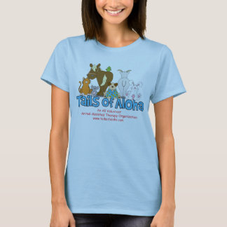 女性ベビードールによって合われるTシャツ Tシャツ