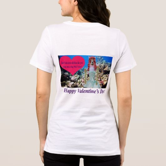 女性ベラtee.ハッピーバレンタインデー。 doe/mer トライブレンドＴシャツ (裏面)