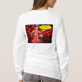 女性ベラtee.新年中国のおめでとう。パンダ/ tシャツ