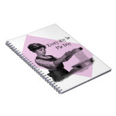 女性ベーキングのヴィンテージのイラストレーション ノートブック (右側)