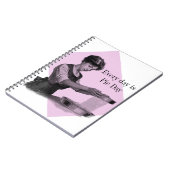 女性ベーキングのヴィンテージのイラストレーション ノートブック (左側)