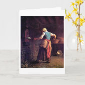 女性ベーキングパン、ジャン=フランソワミレット カード (黄色い花)