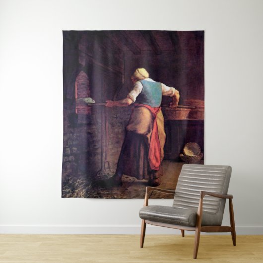 女性ベーキングパン、ジャン=フランソワミレット タペストリー (インサイチュ)