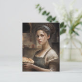 女性ベーキングパン ポストカード (スタンド正面)