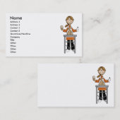 女性ペットトリマー 名刺 (正面/裏面)