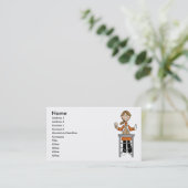 女性ペットトリマー 名刺 (スタンド正面)