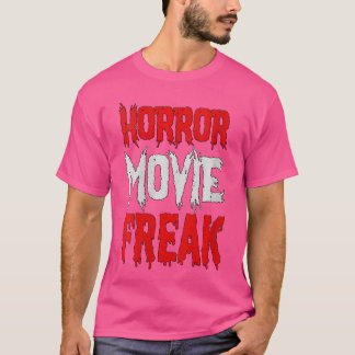 女性ホラー映画ファンおもしろいホラー映画フリークV Tシャツ