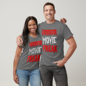 女性ホラー映画ファン面白いホラー映画フリークV Tシャツ (ユニセックス)
