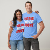 女性ホラー映画中毒者大胆ホラー・ファナティックVネック Tシャツ (ユニセックス)