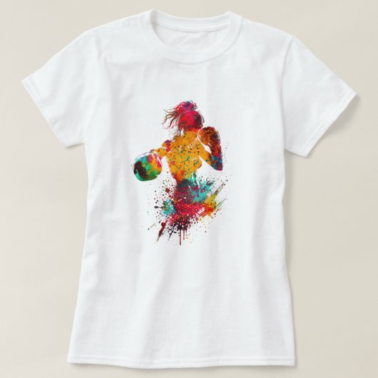 女性ボクサー Tシャツ (デザイン正面)