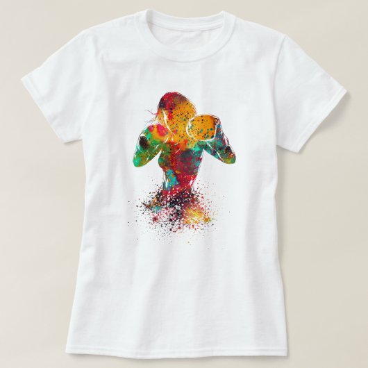 女性ボクサー Tシャツ (デザイン正面)