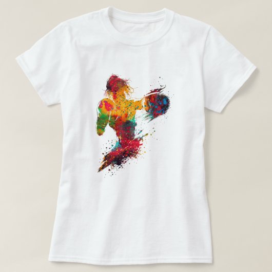 女性ボクサー Tシャツ (デザイン正面)