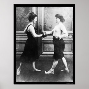 女性ボクシング試合番号1912 ポスター