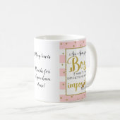 女性ボスマグ離れの引退贈り物 コーヒーマグカップ (正面右)