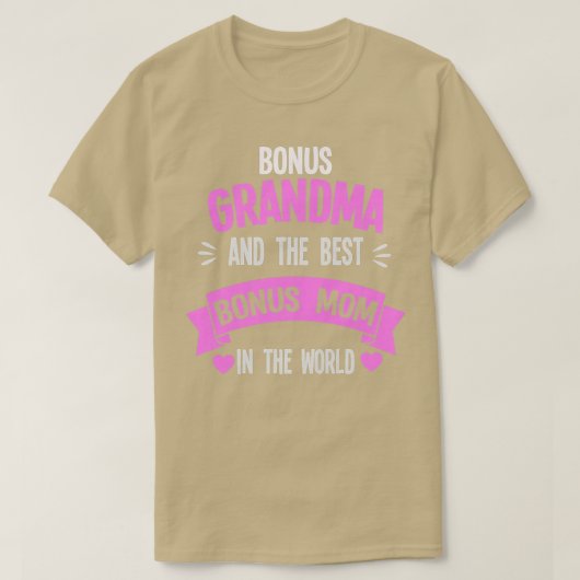 女性ボーナス祖母とボーナスママボーナスグランドモス Tシャツ (デザイン正面)