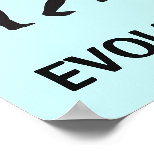 女性ポスターのおもしろい進化 ポスター (角)