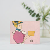 女性ポスターのエドワード・ペンフィールドイラストレーション ポストカード (スタンド正面)