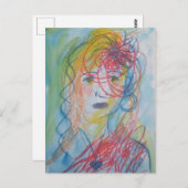 女性ポストカード（有料） ポストカード (正面/裏面)