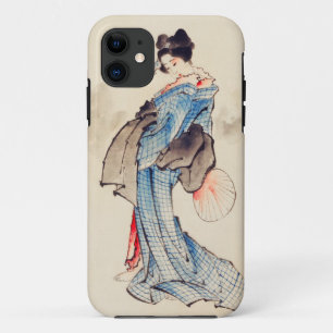 女性ポートレート葛飾北斎 iPhone 11 ケース